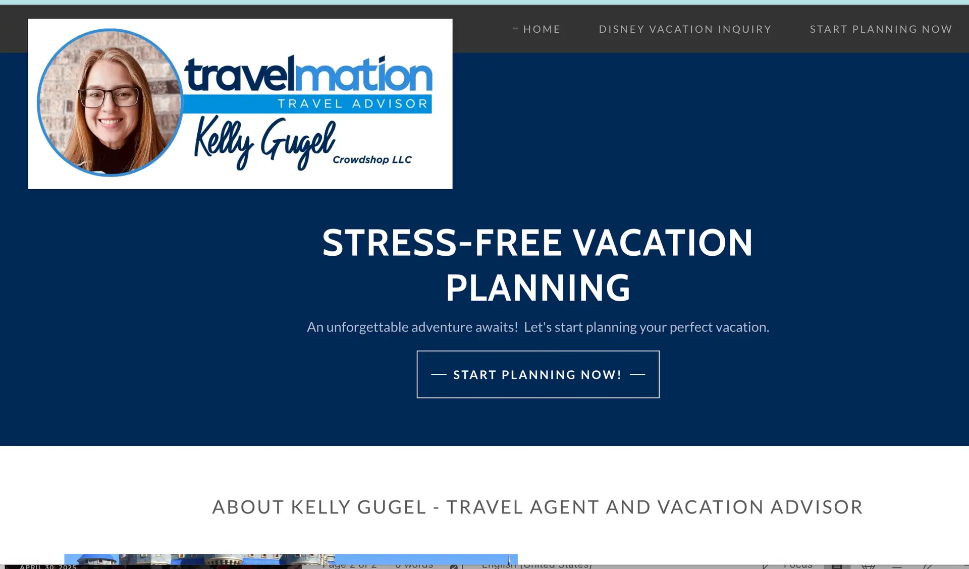Stress free vacation